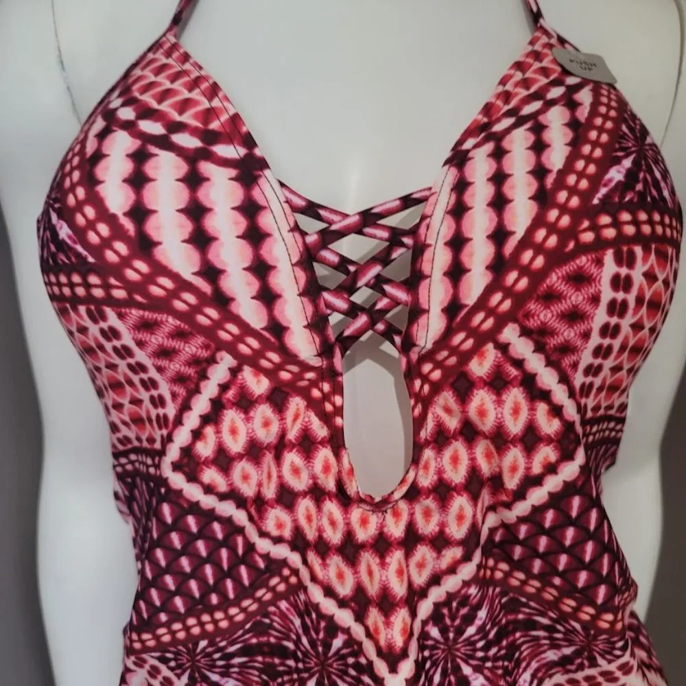 Kenneth Cole Hidden Paradise Push-Up Tummy-Control Tankini Top & Bottom …